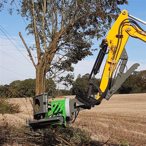 tree shear attachment for excavator